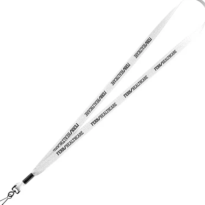 Economy Lanyard - 1/2 inch - Metal Swivel Snap Hook