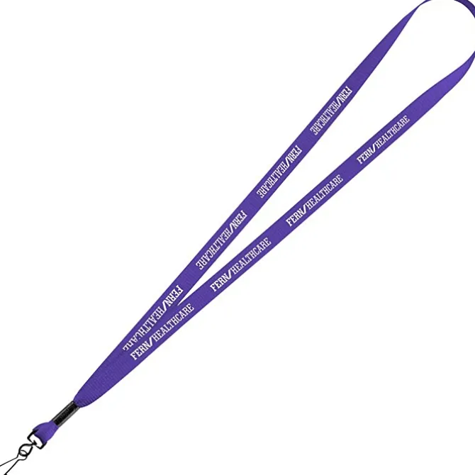 Economy Lanyard - 1/2 inch - Metal Swivel Snap Hook