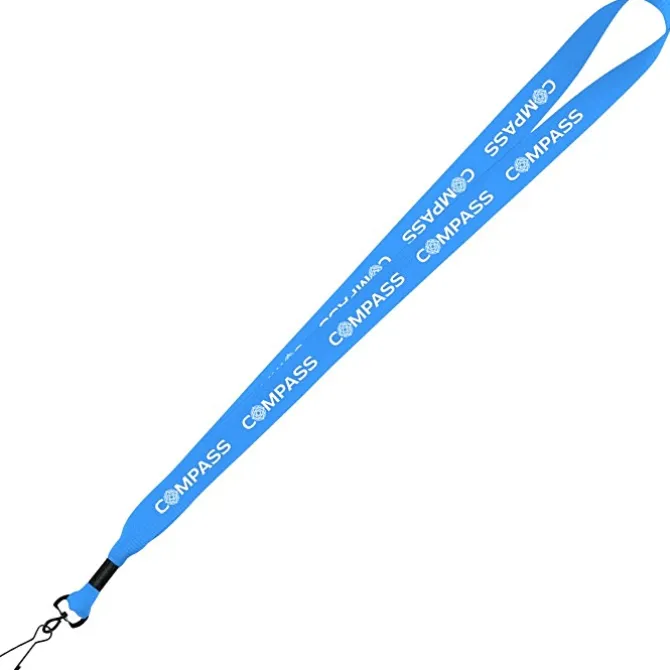 Economy Lanyard - 3/4 inch - Metal Swivel Snap Hook - 24 hr