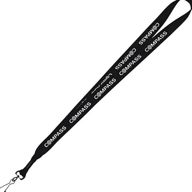 Economy Lanyard - 3/4 inch - Metal Swivel Snap Hook - 24 hr