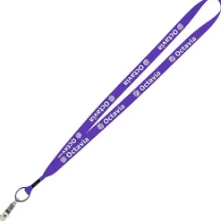 Economy Lanyard - 3/4 inch - Snap with Metal Bulldog Clip