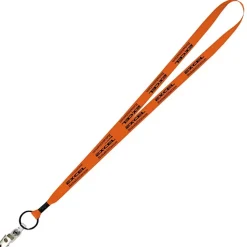 Economy Lanyard - 1/2 inch - Snap with Metal Bulldog Clip- 24 hr