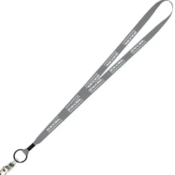 Economy Lanyard - 1/2 inch - Snap with Metal Bulldog Clip- 24 hr