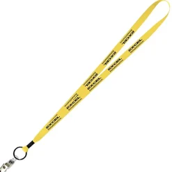 Economy Lanyard - 1/2 inch - Snap with Metal Bulldog Clip- 24 hr