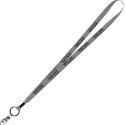 Economy Lanyard - 1/2 inch - Snap with Metal Bulldog Clip