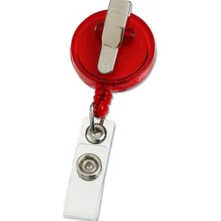 Economy Retractable Badge Holder - Translucent - 24 hr