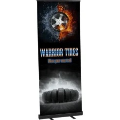 Economy Retractable Fabric Banner Display - 31 1/2 inches
