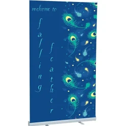 Economy Retractable Fabric Banner Display - 47 1/4 inches