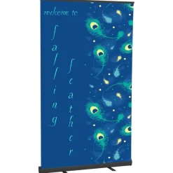 Economy Retractable Fabric Banner Display - 47 1/4 inches
