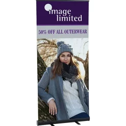 Economy Retractable Fabric Banner Display - 36 inches