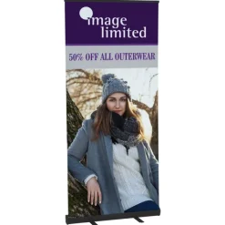 Economy Retractable Fabric Banner Display - 36 inches