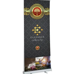 Economy Retractable Two Sided Banner Display - 33 1/2 inches