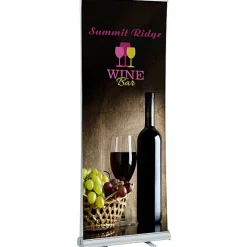 Economy Retractable Two Sided Banner Display - 31 1/2 inches