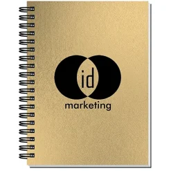 Elite Metallic Paperboard Journal with Pen - 7 inches x 5 inches - 50 sheet