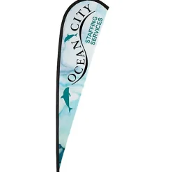 Elite Nylon Sail Sign - 11' - One Sided - Replacement Graphic