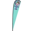 Elite Nylon Sail Sign - 14' - One Sided - Replacement Graphic
