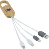 Ellipse Bamboo Accent Duo Charging Cable