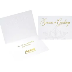 Embossed Snowflake Greeting Card