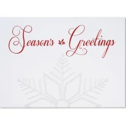 Embossed Snowflake Greeting Card