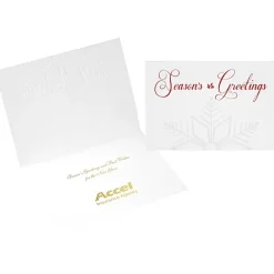 Embossed Snowflake Greeting Card