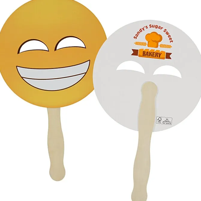 Emoji Hand Fan - Squinting - 24 hr
