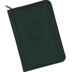 Enterprise Junior Zippered Padfolio - Debossed