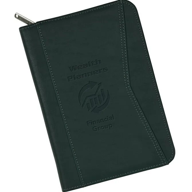Enterprise Junior Zippered Padfolio - Debossed