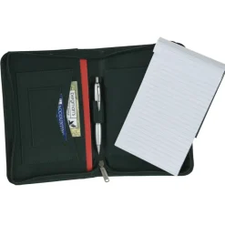 Enterprise Junior Zippered Padfolio - Debossed
