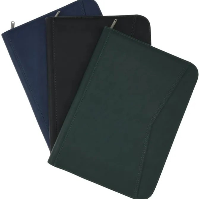 Enterprise Zippered Padfolio - Debossed