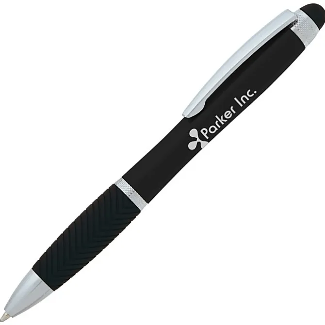 Evantide Light-Up Logo Stylus Twist Pen - Metallic