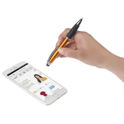 Evantide Light-Up Logo Stylus Twist Pen - Metallic