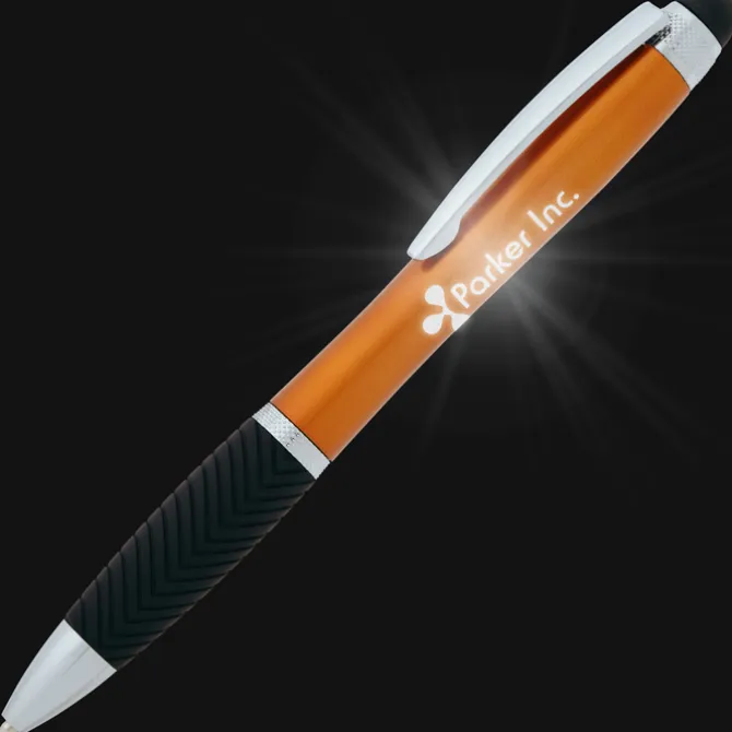 Evantide Light-Up Logo Stylus Twist Pen - Metallic