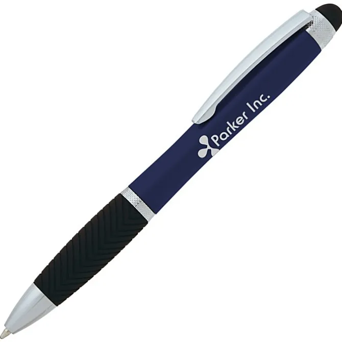 Evantide Light-Up Logo Stylus Twist Pen - Metallic