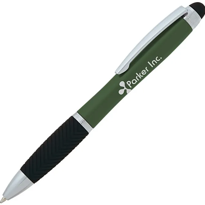 Evantide Light-Up Logo Stylus Twist Pen - Metallic