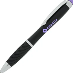 Evantide Light-Up Logo Stylus Twist Pen - Black - 24 hr