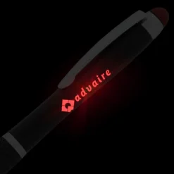 Evantide Light-Up Logo Stylus Twist Pen - Black - 24 hr