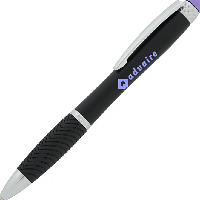 Evantide Light-Up Logo Stylus Twist Pen - Black