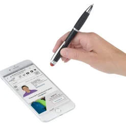 Evantide Light-Up Logo Stylus Twist Pen - Black