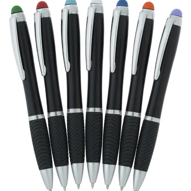 Evantide Light-Up Logo Stylus Twist Pen - Black