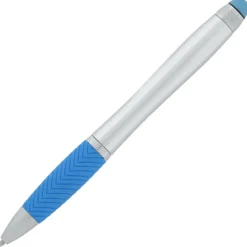 Evantide Light-Up Logo Stylus Twist Pen - Silver - 24 hr