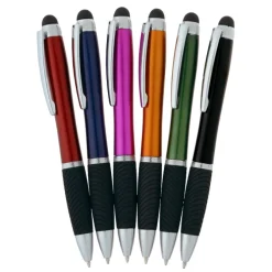Evantide Light-Up Logo Stylus Twist Pen - Metallic - 24 hr