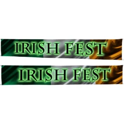 10' Event Tent Quarter Wall Banner - Two Sided