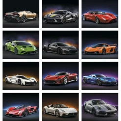 Exotic Sports Cars Calendar - Stapled