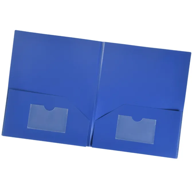 Expandable Twin Pocket Poly Folder - Opaque