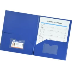 Expandable Twin Pocket Poly Folder - Opaque