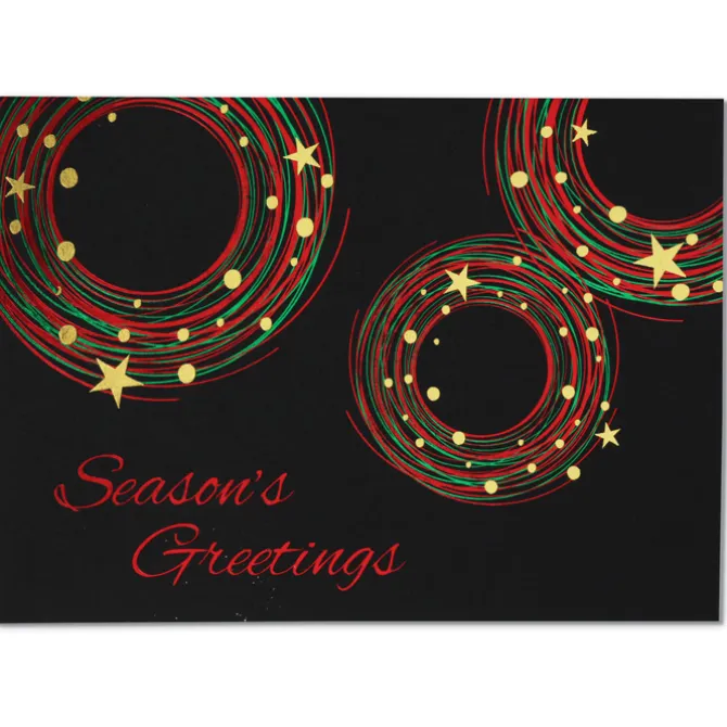 Festive Circles Greeting Card