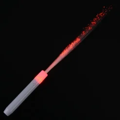 Flashing Fiber Optic Wand - Red, White & Blue
