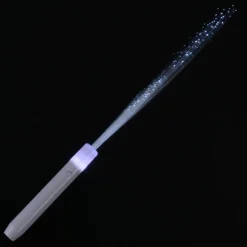 Flashing Fiber Optic Wand - Red, White & Blue