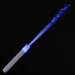 Flashing Fiber Optic Wand - Red, White & Blue - 24 hr
