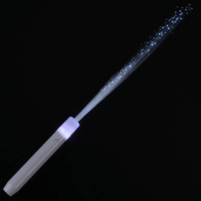 Flashing Fiber Optic Wand - Red, White & Blue - 24 hr